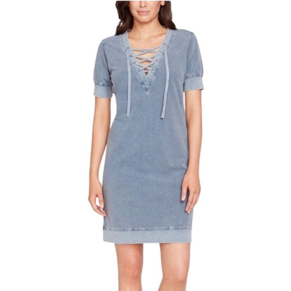 William Rast Gray Tie Front Short‎ Sleeve Tunic